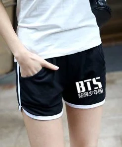 BTS Casual Shorts Classic logo Shorts cb5feb1b7314637725a2e7: J-Hope|Jin|Suga|V|BTS|JIMIN|JUNGKOOK|RAP MON