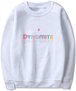 BTS Dynamite Disco Sweatshirts BTS Dynamite Merch Sweatshirts Color: A-Black|B-Black|A-White|B-White