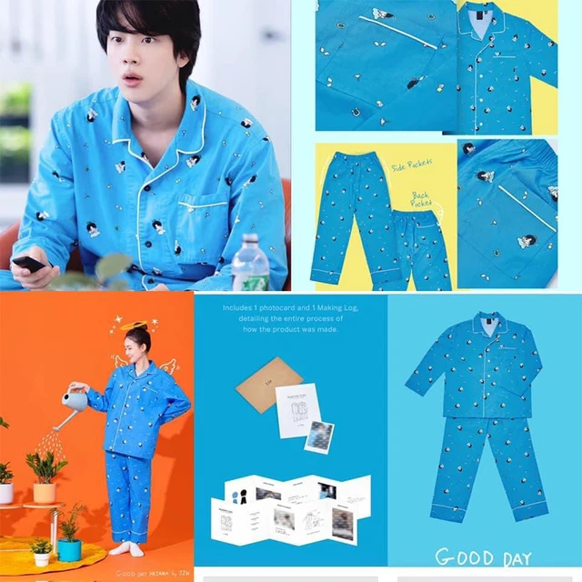 Bangtan Boys Jin Good Day Pajamas Suit Bad Day Long Sleeve