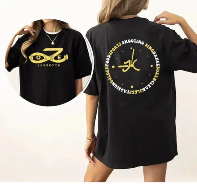 JUNG-KOOK-GOLDEN-T-Shirt-Y2k-