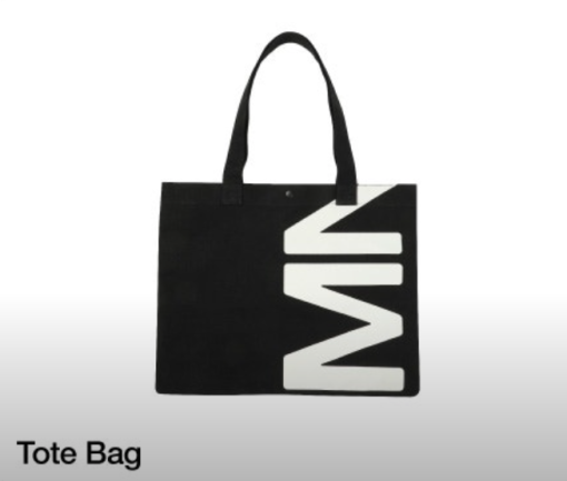 bts monochrome tote bag