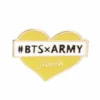 BTS x ARMY Official Heart Name Badge - Enamel Brooch