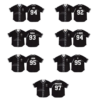 BTS World Tour 2026 Fanmade Baseball Jersey (Black Member Edition)