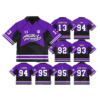BTS World Tour Fanmade Purple Jersey: Custom Member Bulletproof Shirt