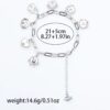 BTS BT21 Stainless Steel Charm Bracelet for Women