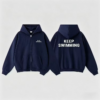 BTS Arirang Taehyung "Keep Swimming" Zip Up Hoodie - Oversized Fleece Sweatshirt
